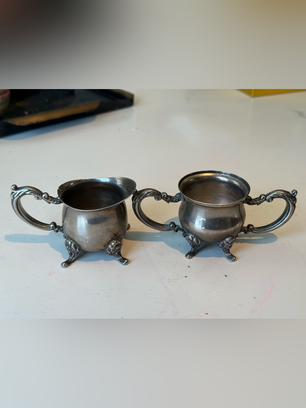 Godinger Silver-Tone Two-Piece Creamer and Sugar Set